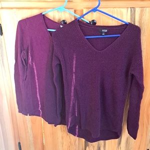 Purple sweater bundle
